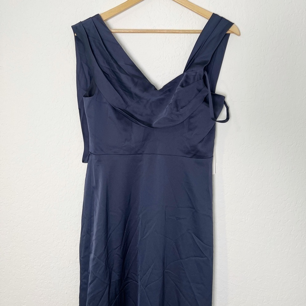 Aqua One Shoulder Maxi Evening Dress - Picture 5 of 11